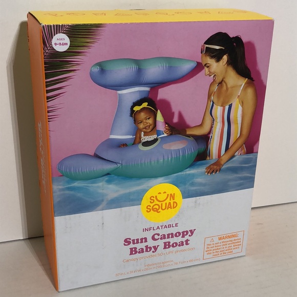 Baby Sun Canopy Inflatable Baby Boat - Picture 2 of 4